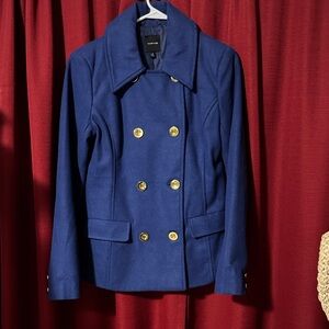 Rampage Navy Blue Double-Breasted Women's Coat